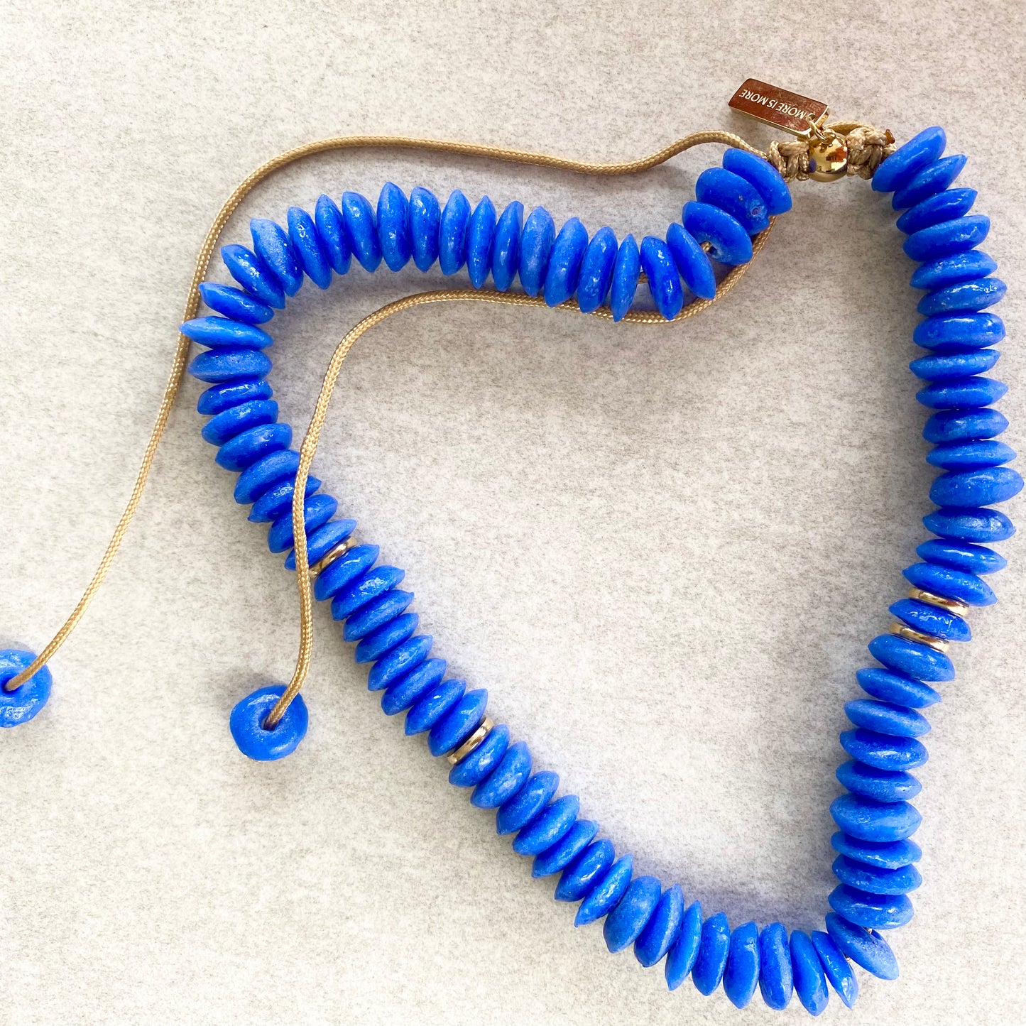 Recycled Electric blue Halskæde