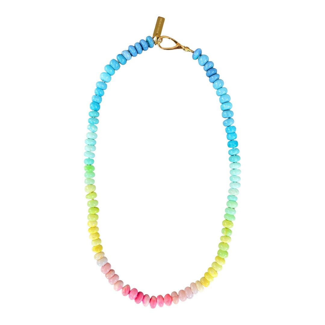 Opal Pastel Rainbow Halskæde